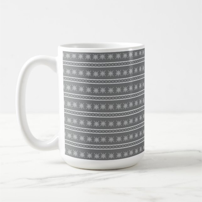 Crystalized Snowflake Coffee Mug (Left)