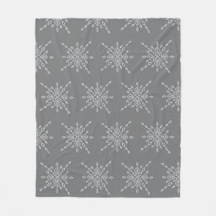Crystalized Snowflake Fleece Blanket