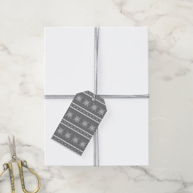 Crystalized Snowflake Gift Tags (With Twine)