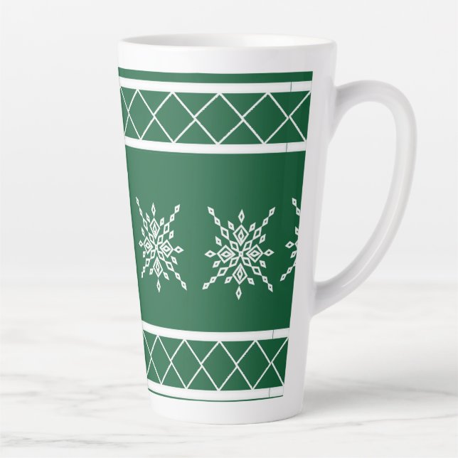 Crystalized Snowflake Latte Mug (Right)