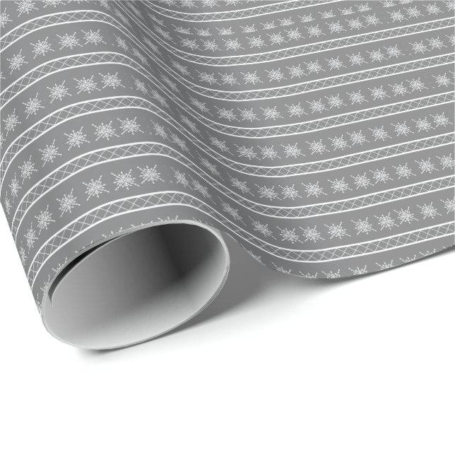 Crystalized Snowflake Wrapping Paper (Roll Corner)