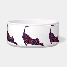 CrystalKatz  Quilted Cat Custom Trendy Pet Bowls