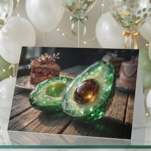 Crystalline Avocado Happy Anniversary Photo Card