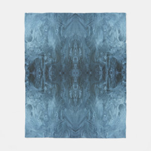 Crystalline Comfort Psychedelic Ice Pattern Fleece Blanket