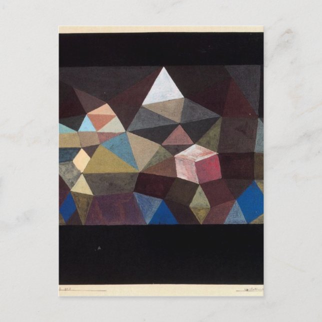 Crystalline Landscape by Paul Klee Postcard (Front)