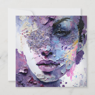 "Crystalline Silence" – A Purple Portrait