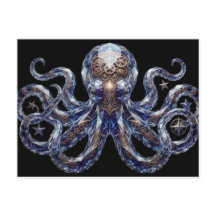 Crystalline Steampunk Octopus