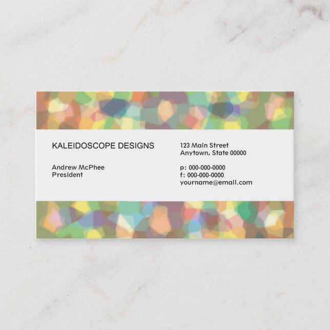 Crystallised Business Card (Front)