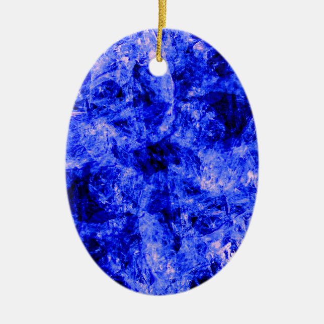 Crystallised by Kenneth Yoncich Ceramic Tree Decoration (Front)