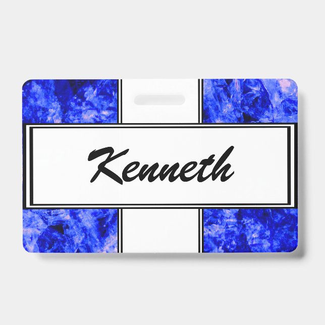 Crystallised by Kenneth Yoncich ID Badge (Front)