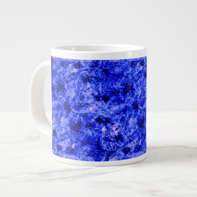 Crystallised by Kenneth Yoncich Large Coffee Mug (Front Left)