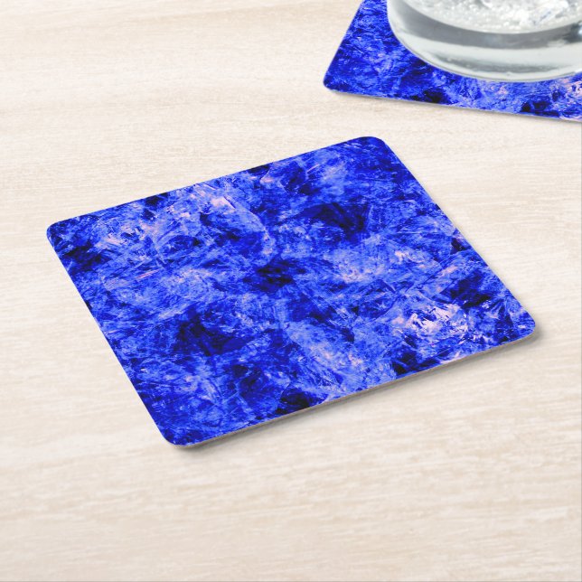 Crystallised by Kenneth Yoncich Square Paper Coaster (Angled)