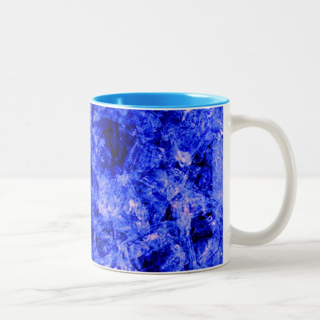 Crystallised by Kenneth Yoncich Two-Tone Coffee Mug (Right)