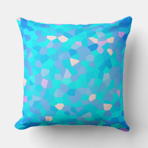 Crystallised Shades of Blue Cushion