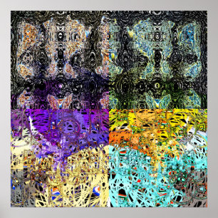 Crystallite Waves 8 Poster