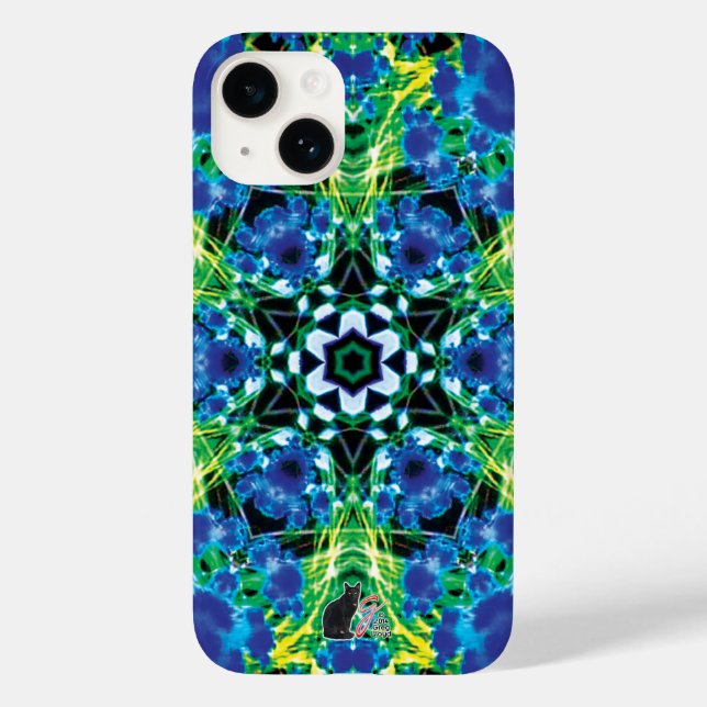 Crystalmarine Kaleidoscope iPhone X Case (Back)