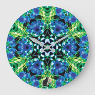 Crystalmarine Kaleidoscope Large Clock