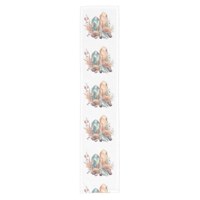 Crystals and Flowers Short Table Runner (Front)