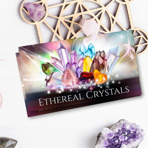 Crystals and Gemstones Energy Flow Business Card