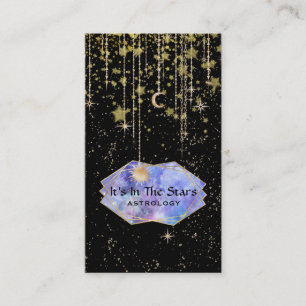 *~* Crystals Cosmos Astrology Stars Moon Luna Business Card