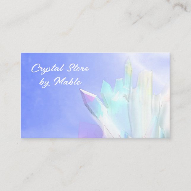 Crystals,Crystal, Store, Pastel Business Cards (Front)