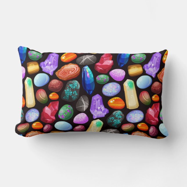 Crystals/Gemstones Lumbar Cushion (Front)