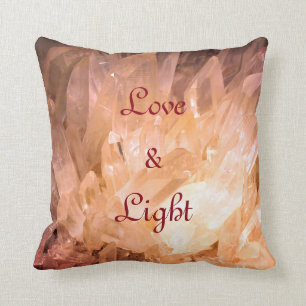 Crystals Love & Light natural design Cushion