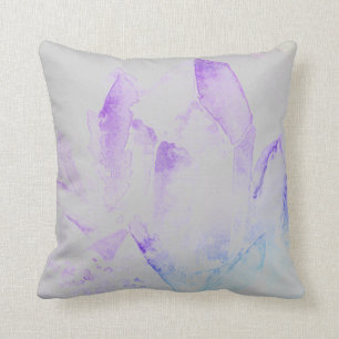 *~* Crystals Modern Abstract Watercolor New Age Cushion