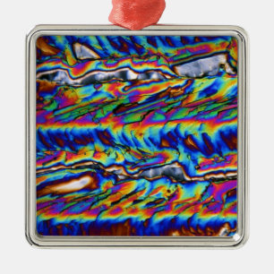 Crystals of zinc acetate under the microscope metal tree decoration