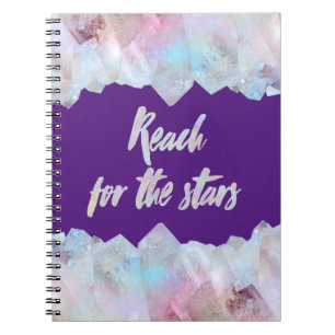 Crystals, Reach for the Stars Notebook
