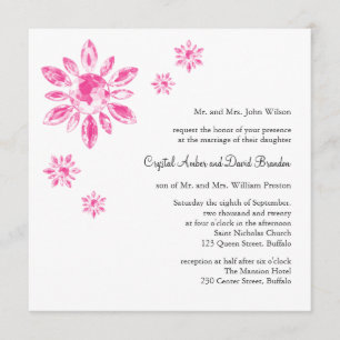 Crystal's Wedding Invitation (white)