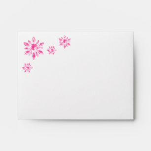 Crystal's Wedding Thank You Card Envelope pink