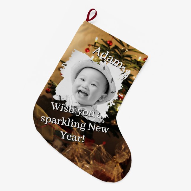 CS01  LARGE CHRISTMAS STOCKING (Front (Hanging))