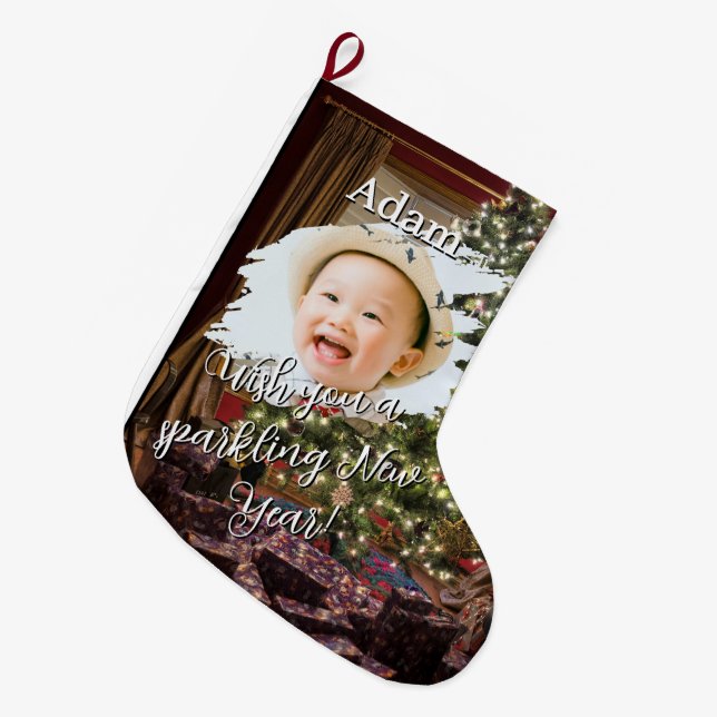 CS02  LARGE CHRISTMAS STOCKING (Front (Hanging))