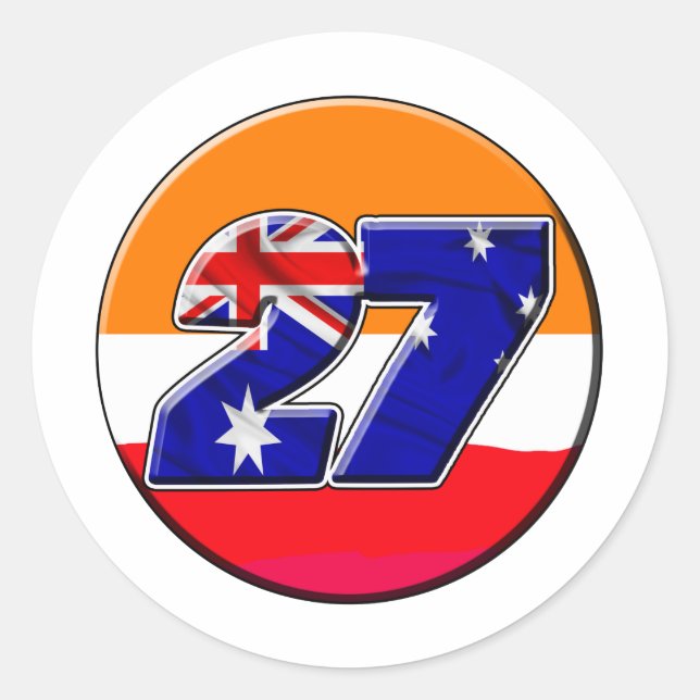 CS27repcircle Classic Round Sticker (Front)