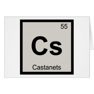 Cs - Castanets Music Chemistry Periodic Table