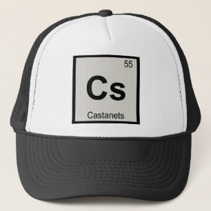 Cs - Castanets Music Chemistry Periodic Table Trucker Hat