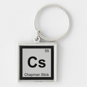 Cs - Chapman Stick Music Chemistry Periodic Table Key Ring