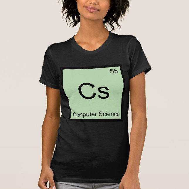 Cs - Computer Science Chemistry Element Symbol Tee (Front)