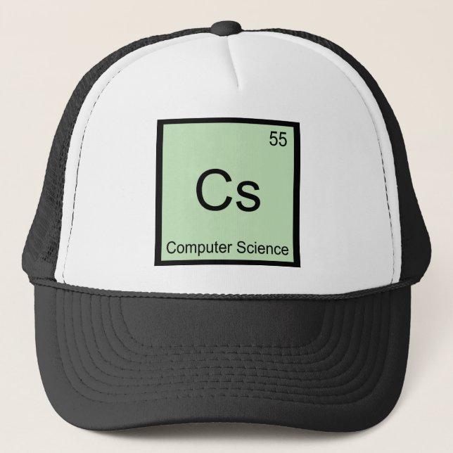 Cs - Computer Science Chemistry Element Symbol Tee Trucker Hat (Front)