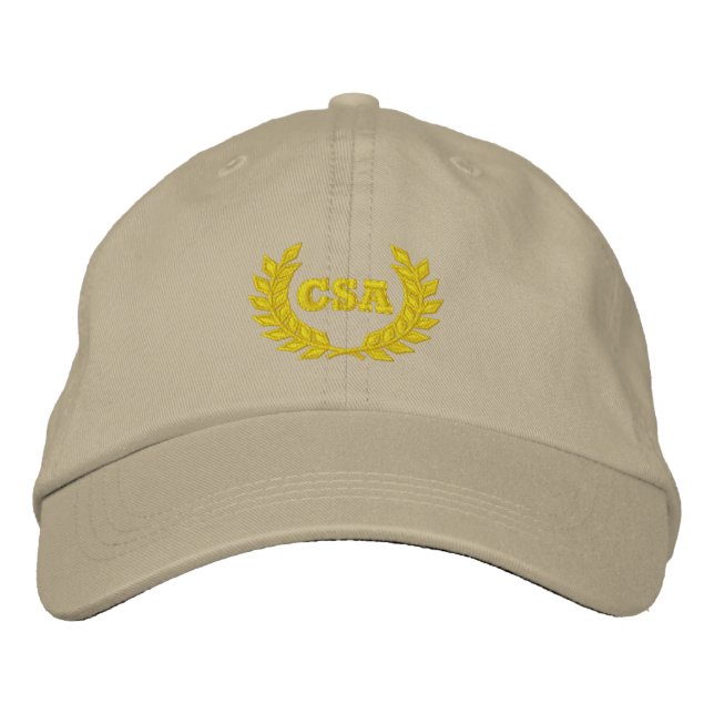 CSA with laurel (Embroidered) Embroidered Hat (Front)