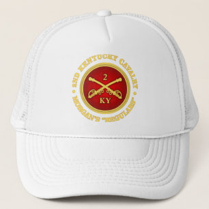 CSC -2nd Kentucky Cavalry (brass-red) Trucker Hat