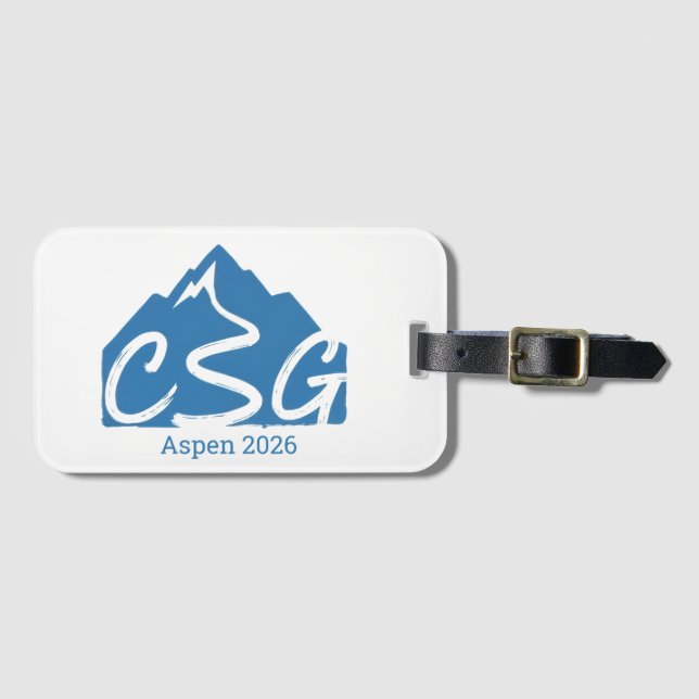 CSG Luggage Tag - Aspen 2026 (Front Horizontal)