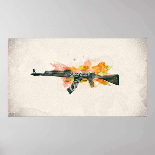 CSGO AK-47 Wasteland Rebel Poster (Front)