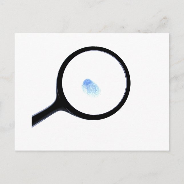 CSI Fingerprint Postcard (Front)
