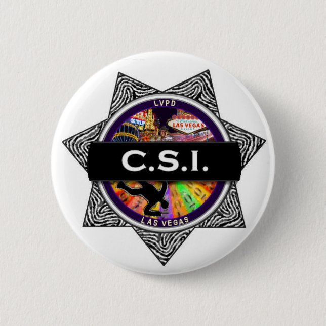 CSI Las Vegas TV Show Button Gift (Front)