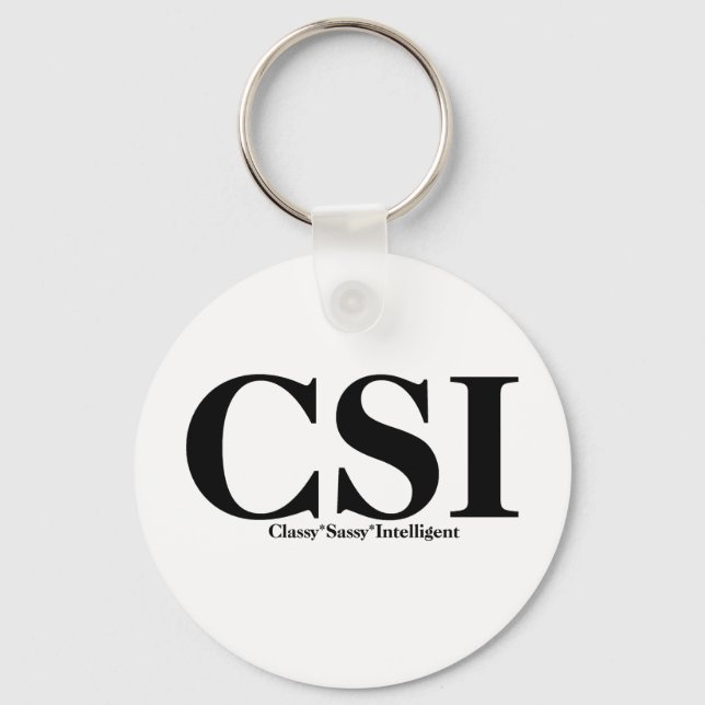 CSI T-shirts and Gifts. Key Ring (Front)
