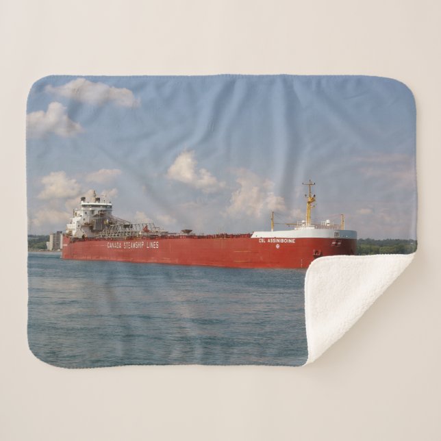 CSL Assiniboine Sherpa blanket (Front (Horizontal))