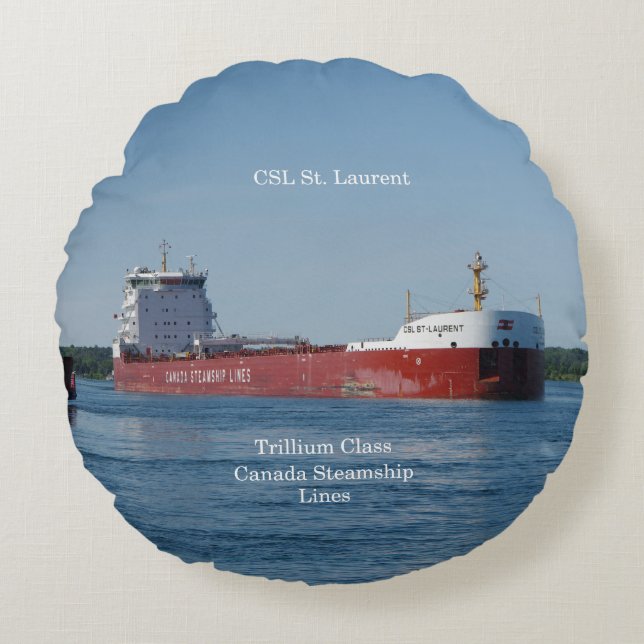 CSL St. Laurent round pillow (Front)