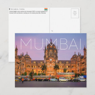 CSMT, Mumbai, India Travel Postcard